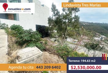 Lote de Terreno en  Tres Marías, Morelia, Morelia, Michoacán