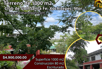 Lote de Terreno en  Club De Golf Santa Fe, Xochitepec, Morelos