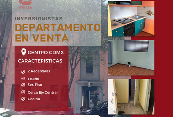 Departamento en  Calle Ernesto Pugibet 2-6, Centro-área 7, Ciudad De México, Cuauhtémoc, Ciudad De México, 06070, Mex