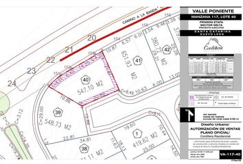 Lote de Terreno en  Nueva Santa Catarina, Santa Catarina