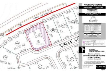 Lote de Terreno en  Residencial Cordillera, Santa Catarina