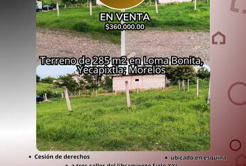 Lote de Terreno en  Libramiento Cuautla - Viveros, Loma Bonita, Yecapixtla, Morelos, 62826, Mex