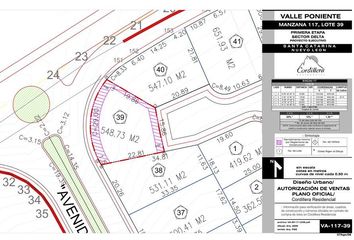 Lote de Terreno en  Residencial Cordillera, Santa Catarina