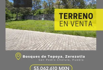 Lote de Terreno en  Arboledas De Zerezotla, San Pedro Cholula