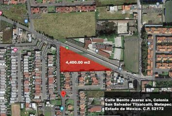 Lote de Terreno en  Calle Benito Juárez 8-10, San Salvador, San Salvador Tizatlalli, Metepec, México, 52172, Mex