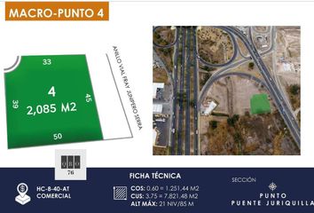 Lote de Terreno en  Paseo De La República, Querétaro, 76127, Mex