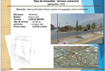 Lote de Terreno en  Calle Monte Calvario, Urbi Villa Del Rey, Monterrey, Nuevo León, 64102, Mex