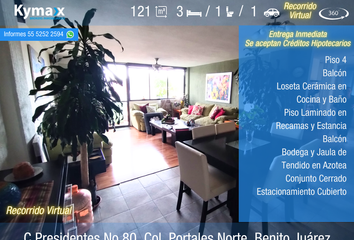 Departamento en  Calle Bélgica 501, Portales Norte, Benito Juárez, Ciudad De México, 03303, Mex