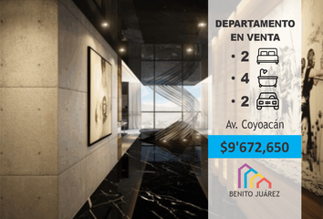 Departamento en  Avenida Coyoacán 1035, Del Valle Centro, Benito Juárez, Ciudad De México, 03100, Mex