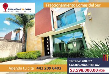 Casa en  Calle Loma Del Zapotal, Lomas Del Sur, Morelia, Michoacán De Ocampo, 58095, Mex