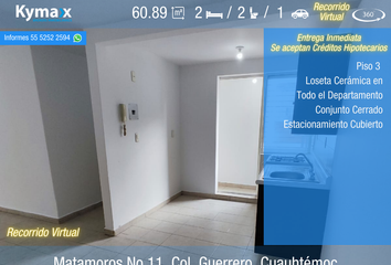 Departamento en  Olivia, Cerrada Matamoros, Guerrero, Cuauhtémoc, Ciudad De México, 06300, Mex