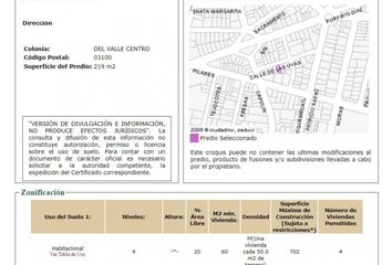 Lote de Terreno en  Del Valle Centro, Benito Juárez, Cdmx