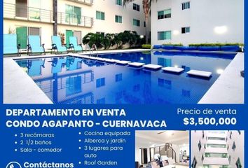 Departamento en  Jardines De Ahuatepec, Cuernavaca, Morelos