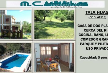 Casa en  Calle Chancani 180-206, Tala Huasi, Punilla, Córdoba, Arg