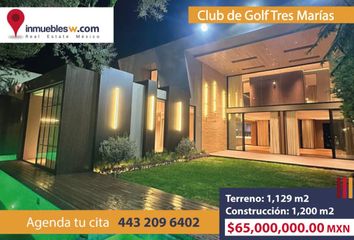 Casa en  Avenida 3 Marías, Club De Golf Tres Marías, Morelia, Michoacán De Ocampo, 58254, Mex