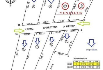 Lote de Terreno en  Calle 21 30, Tetiz, Yucatán, 97364, Mex