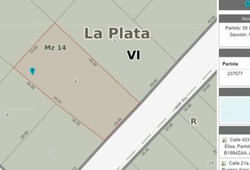 Terrenos en  La Plata, Partido De La Plata