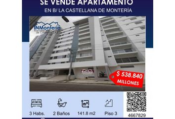 Apartamento en  La Castellana, Montería