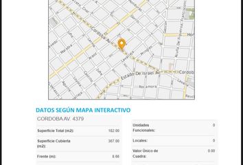 Terrenos en  Avenida Córdoba 4379, Buenos Aires, Ciudad Autónoma De Buenos Aires, C1414, Ciudad Autónoma De Buenos Aires, Arg