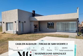 Casa en  Fincas De San Vicente, Partido De San Vicente