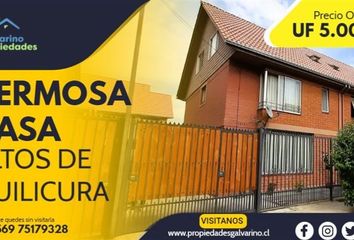 Casa en  Quilicura, Provincia De Santiago