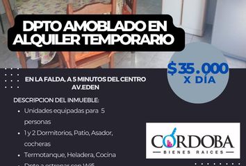 Departamento en  La Falda, Córdoba