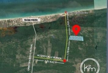 Lote de Terreno en  Calle 20 4, Telchac Puerto, Yucatán, 97407, Mex