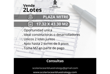 Terrenos en  Plaza Mitre, Mar Del Plata