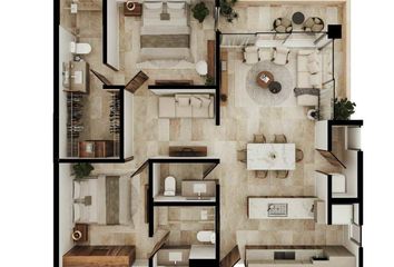 Departamento en  La Ceiba, Mérida, Mérida, Yucatán
