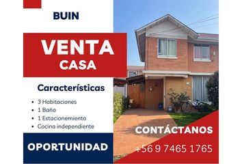 Casa en  Buin, Maipo