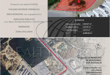 Lote de Terreno en  El Barro, Monterrey