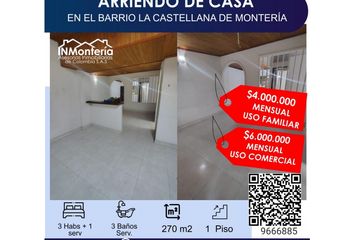 Casa en  Calle 61a 8 1-99, La Castellana, Montería, Córdoba, Col