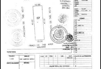 Lote de Terreno en  La Casona De Sisal Hotel, Sisal, Hunucmá, Yucatán, 97356, Mex