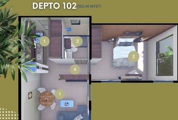 Departamento en  Calle 57-a 117-419, Lázaro Cárdenas, Mérida, Yucatán, 97157, Mex