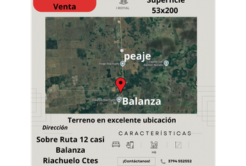 Terrenos en  Riachuelo, Corrientes