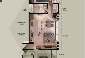 Departamento en  Chuburna De Hidalgo, Mérida, Yucatán