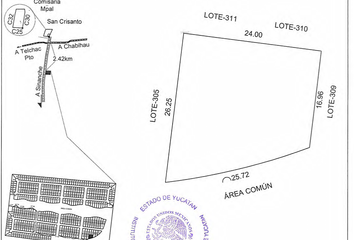 Lote de Terreno en  Palula Beach Camping, X 25 33, San Crisanto, Sinanché, Yucatán, 97424, Mex