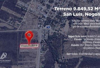 Terrenos en  Nogolí, San Luis