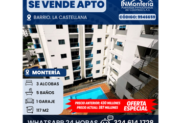 Apartamento en  Calle 61a 8 16, La Castellana, Montería, Córdoba, Col
