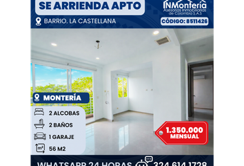 Apartamento en  Calle 61a, La Castellana, Comuna 8, Perímetro Urbano Montería, Centro, Córdoba, Rap Caribe, 230002, Colombia