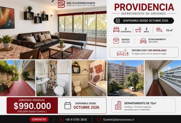 Departamento en arriendo en Providencia
