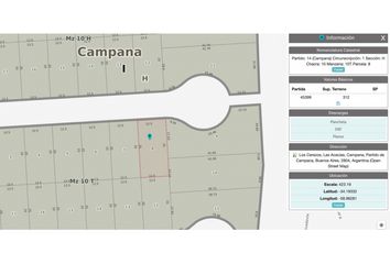 Terrenos en  Avenida Rivadavia 1961-2149, Campana, Provincia De Buenos Aires, Arg