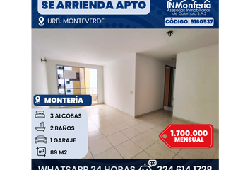 Apartamento en  Calle 61a, La Castellana, Comuna 8, Perímetro Urbano Montería, Centro, Córdoba, Rap Caribe, 230002, Colombia
