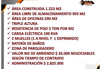 Warehouse for rent in Cota, Villavicencio