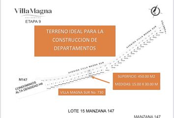 Lote de Terreno en  Calle Villa Magna 132-144, Fraccionamiento La Loma, San Luis Potosí, 78218, Mex