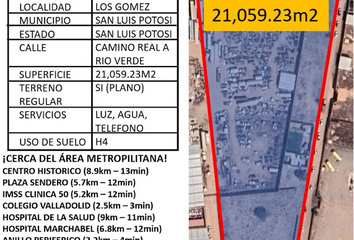 Lote de Terreno en  Calle Rioverde, Los Gómez, Cerro De San Pedro, San Luis Potosí, 78438, Mex