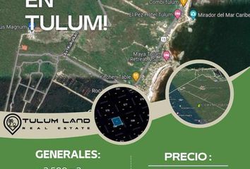 Lote de Terreno en  Tulum, Tulum