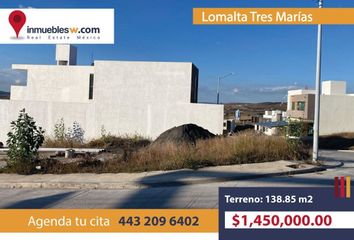 Lote de Terreno en  Corporativos Tres Marías, Morelia, Michoacán