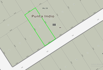 Terrenos en  Punta Del Indio, Punta Indio