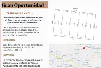 Lote de Terreno en  Pueblo Cholul, Mérida, Yucatán